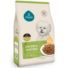 피니키 소프트볼 치킨야채 강아지 건식사료, 닭+야채, 1.5kg, 1개