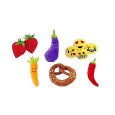 沛茲寵物【奧咪樂 Aumüller 貓草抱枕菜園】貓薄荷 木天蓼 小麥殼 可愛 德國 貓玩具, 1個, ９微笑快樂茄, 紫色