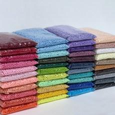 도매 6mm 비즈 대용량 1000개입 비즈발 비즈 공예 팔찌 목걸이 키링 만들기 수업 재료, 1개, RB(황토색) 1000개입