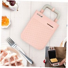 가정용 와플 간식 조리기구 핑크 도트 패턴 디자인 아침 식사 브런치 디저트 제조, 키친아트 와플메이커(kaw-9595)