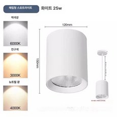 실링 원통직부등 벽조명 천장등 부엌등 조명 원형직부조명 인테리어, 25W 3000K 웜 12cm 15cm