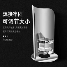 不鏽鋼煙囪防雨防風帽 適用於排氣管、油煙機，可調節大小，防鳥防風雨, 1個, 20cm長可用管徑6.51cm