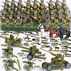 2차세계대전 미니피규어 세트 호환 블럭 중국 미군 독일군 프랑스군 병사 군용블록 퍼즐 조립, 에이스 아미/36명 (선택)
