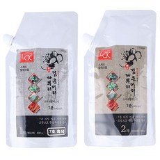 검은머리파뿌리 7분 한방 스피드 칼라크림 1 2제 500g 새치 염색약 대용량, 7호 흑색, 1개