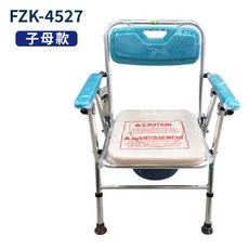 富士康 馬桶椅, 1個, 【無輪可收合】FZK4527 子母坐墊