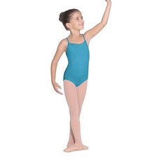 Bloch Dance Girls Parem Microlux 캐미솔 레오타드 터키석 8-10