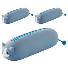 푸니라보 스마트핏 누워있는 펜파우치, 하치와레네고, 3개