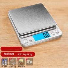 계량저울 디스플레이가 있는 측정 디스플레이, 기본 모델명/품번, 배터리 중국산 1kg 0.1g 증정, 1kg