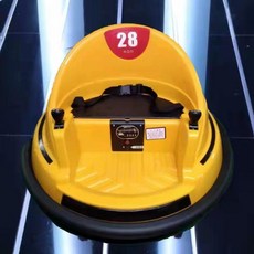 ZIPIA 어린이 전동 범퍼카 자동차 전동차 1개 아기 오토바이 푸쉬카, 듀얼 드라이브, C. 노란색