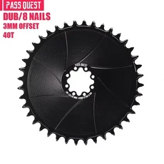 3mm 오프셋 8 볼트 체인 링 좁은 와이드 치아 SRAM FORCE ETAP AXS 12s Mtb 도로 자전거 직접 장착 크랭크, 07 BLACK ROUND 40T, 1개