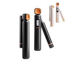 智能計數跳繩 90-220G重力調節 LED螢幕, 黑色, 1套