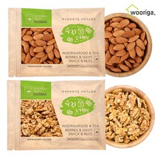 구운아몬드 1kg+호두 1kg, 1kg