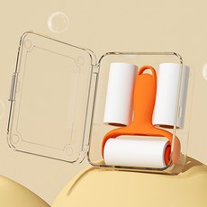 아킴 휴대용 핸디형 초초강력 먼지제거 털제거 사선커팅 미니찍찍이 돌돌이 테이프, 1개