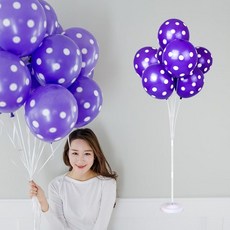 (풍선꽂이장식세트130cm도트인쇄)생일 파티 풍선 장식 혜명생필품마트, 라임그린