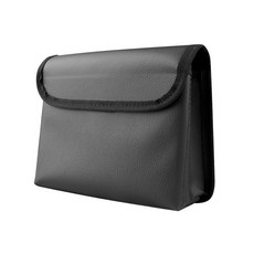 哆哆購 車載摺疊垃圾桶 椅背車門掛式儲物盒 汽車內飾用品收納袋, 帶蓋/內嵌強磁吸合【黑色】1個