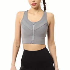 前拉鍊大尺碼無鋼圈運動內衣