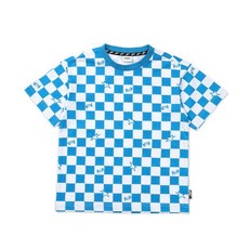 알로봇 체커보드 반팔 티셔츠 14429-332-05 BL