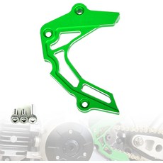 KLX110 전면 스프로킷 가드 체인 커버 2002-2024 KLX110L 더트 바이크 모터사이클 액세서리 CNC 프로텍터 알루미늄그린, black