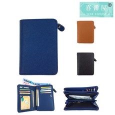 【喜番屋】十字紋牛皮2折中夾【LH323】真皮 短夾 皮夾 錢包 男夾 女夾