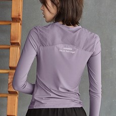 Neirny 여성 속건 긴팔 티셔츠 봄가을 간절기 퀵드라이 러닝 요가복 아웃도어 헬스복 등산 루즈핏 아우터 상의