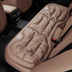 자동차시트커버 아우디 A4 A6 A3 Q3 Q5 Q2L A1 Q7 Q8 나팍가죽시트 쿠션 사계절용, 1개, 나이트브라운 뒷좌석 1개