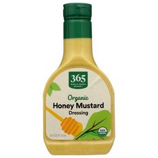 홀푸드 마켓 365 머스타드 허니 드레싱 유기농 16액량 365 by Whole Foods Market Organic Honey Mustard Dressing 16 Fl O, 1개