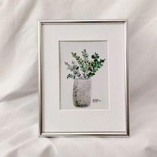 鋁合金相框 擺臺掛牆畫框, 1個, 弧形款亮銀,12寸掛擺兩用內徑25.4x30.5