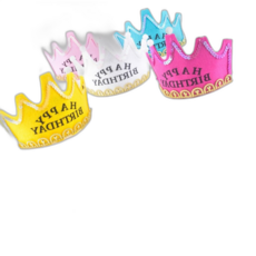 파티 LED램프생일왕관 머리띠, 1개, 옐로우