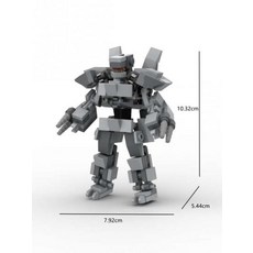 미니 Q버전 기갑 로봇 모니터맨 에반게리온 조립 호환 블록, 1개, AN