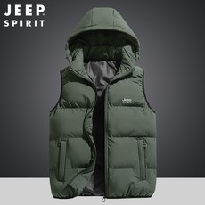 JEEP SPIRIT 지프 남녀공용 캐주얼 후드 탈부착 패딩조끼 2980+사은품