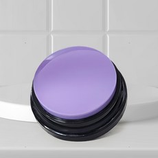 【錄音款 升級版】寵物訓練鈴 語音按鍵發聲盒 可重複錄製30秒 狗狗貓咪訓練互動, 紫色, 1個