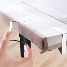 클위몰 야외 캠핑 식탁 테이블보 시트 고정홀더 클립 4개 테이블보고정홀더, 실버