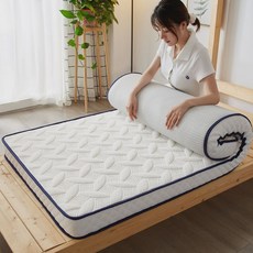 싱글 기숙사 라텍스 학생 매트리스 푹신한, 85x190cm, 입체-노블 화이트 약 8cm 접이식