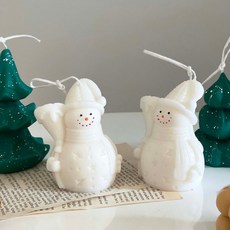 커밍캔들 크리스마스 눈사람 캔들 (선물상자), 가든파티