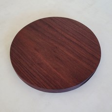 원형 나무도마 원목 대형 캠핑 플레이팅, 월넛 30cm, 1개