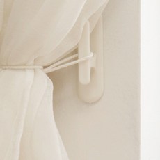 무타공 부착 잡동사니 걸이 커튼 고정 후크 커튼고리, 화이트 2개입, 화이트 2개입