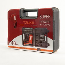 TZUMii電動起子(盒裝版)-升級版，多功能螺絲起子組，輕鬆組裝維修，專業級工具體驗, 1個, D74-1