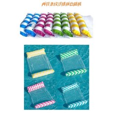 【臺灣-出貨】充氣水上遮陽加厚座圈泳池靠背戲水躺椅浮床浮排玩具楓葉浮椅浮船, 1個, 普通款兩管浮排