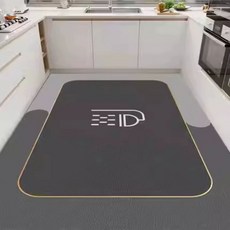 대형 규조토 발매트 싱크대 논슬립 주방매트 주방 40X60 신선한, 1개, T. 수도꼭지