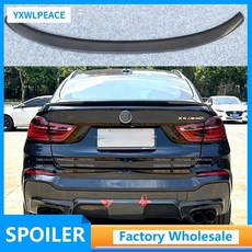 BMW F26 X4 스포일러 14-17년 ABS 소재 P 스타일 리어 트렁크 윙 호환, 유광 Black