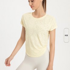 新款夏季瑜伽服短袖冰涼舒適運動健身t恤女透氣寬鬆跑步罩衫女