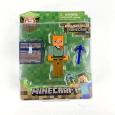 我的世界麥塊周邊模型公仔：史蒂夫、鐵巨人、苦力怕人偶手辦擺件，重現經典場景，收藏送禮首選, 1個, 亞歷克斯