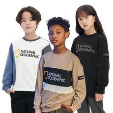 내셔널지오그래픽 키즈 내셔널 맨투맨 티셔츠 8중 택 1 N213KSW040050230 932957