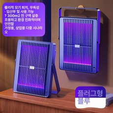 실내외 모기 퇴치기 모기장 임산부 아기용 신형, 1개, 바닷가 블루 플러그인 300㎡