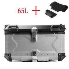 범용 오토바이 알루미늄 합금 퀵 릴리스 수하물 BMW S1000RR K1200S R1200ST F800GT F800ST R1200GS 용 65L 80L X 타입, Silvery 2