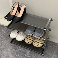 실내화거치대 조립식 현관 슬리퍼 신발정리대 그레이 거실화거치대, 상세페이지 참조