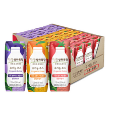 상하유기농주스 125ml 3종혼합 사과블루+딸기+오렌지 각8팩 총24팩, 딸기+오렌지+블루베리