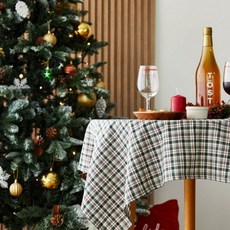 [모던하우스] ON L 크리스마스 라플란 그린체크 테이블보 140x140 319787
