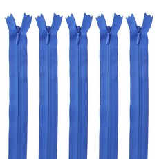 Joeunmall 콘솔지퍼 60cm 숨은지퍼 원피스 24인치, 213 블루-대, 5개