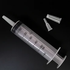 3Pcs 플라스틱 주사기 세트 용량 1000ml 550ml 350ml 200ml 100ml 60ml 20ml 10ml 실험실 분배 카트리에, 05 60ml